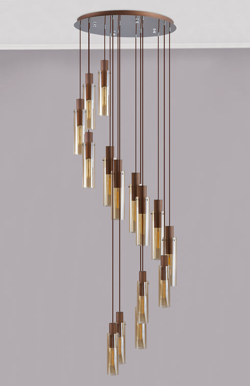 Brooks Slim Round Pendant 15 Light